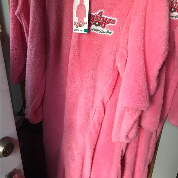 Christmas Story Pink Bunny Onesie Pajamas Union Suit L and XL available - Picture 2 of 3